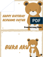 Happy Birthday Beruang Kutub