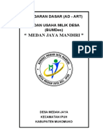 Anggaran Dasar Medan Jaya Mandiri