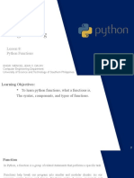 Python Functions: Lesson 8