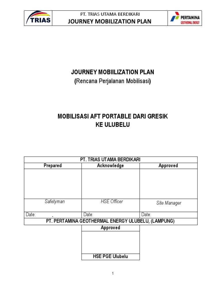 Rencana Mobilisasi AFT Portable | PDF | Bisnis | Sains & Matematika