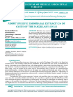 About Specific Endonasal Extraction of Cysts of The Maxillary Sinus