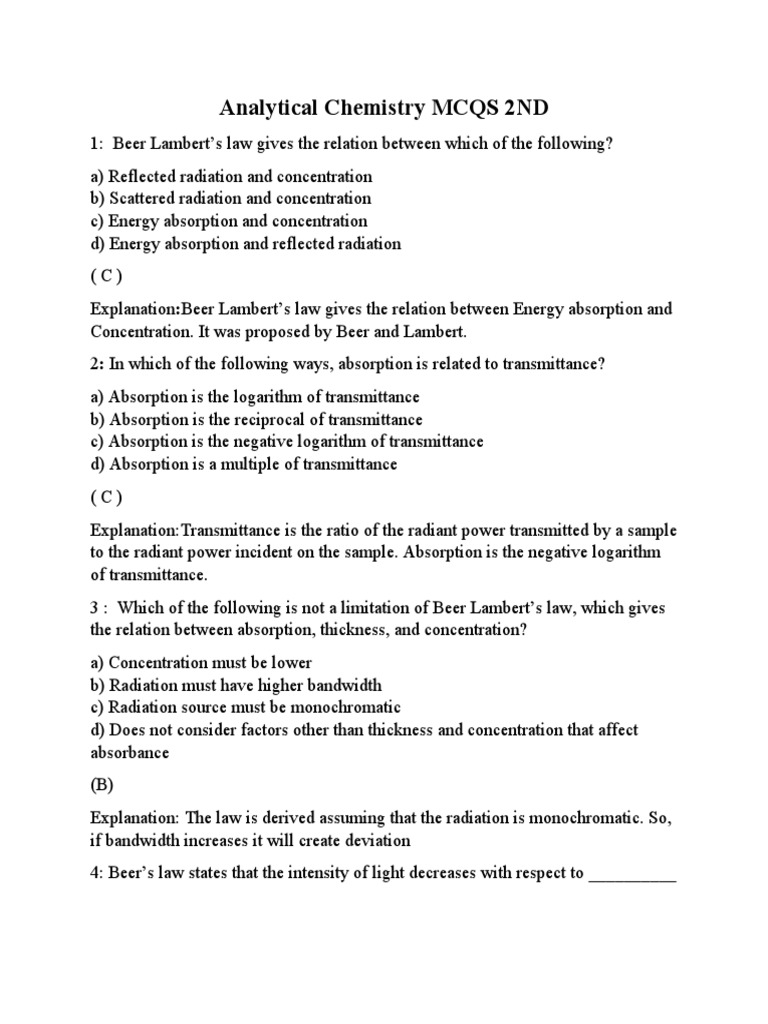 msc-2-mcqs-analytical-chemistry-msc-2nd-pdf-absorbance-spectroscopy