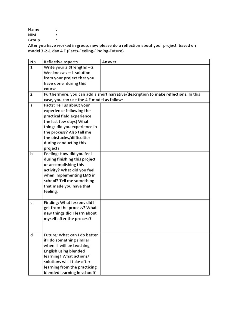 Reflection For LMS Course | PDF