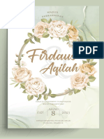 Wedding Invitation Firdaus & Aqilah 2023 Digital