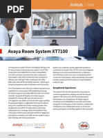 Avaya Room System XT7100 DataSheet