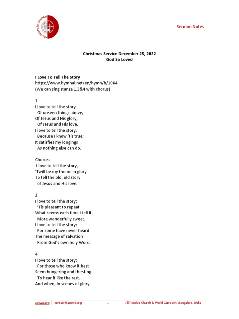 Christmas Sermon God So Loved Ps Ashish Raichur Pdf Glory Religion