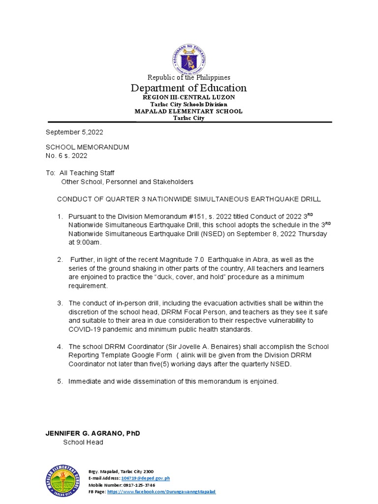 Q3 Nsed Memorandum PDF