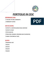 Portfolio in Cesc: Performance Task