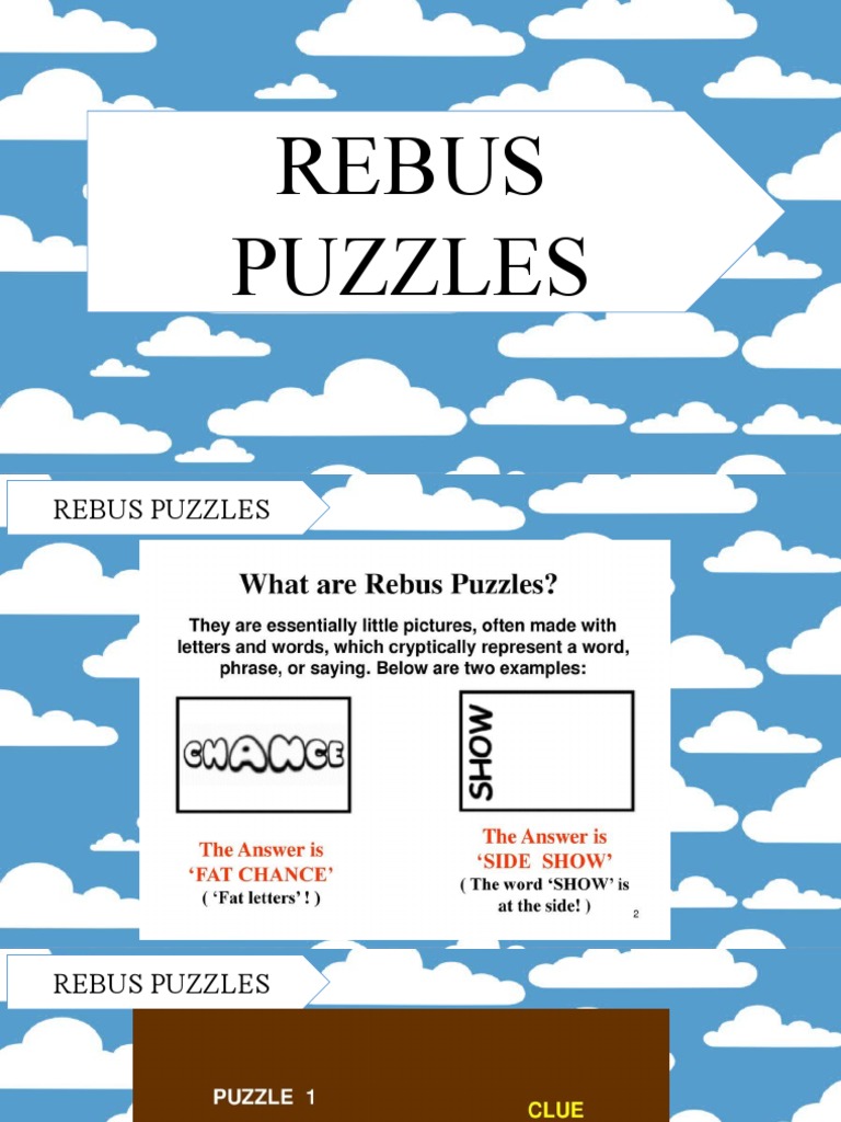 Rebus Puzzles | PDF
