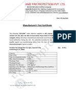 Exflame fire extinguishers test report