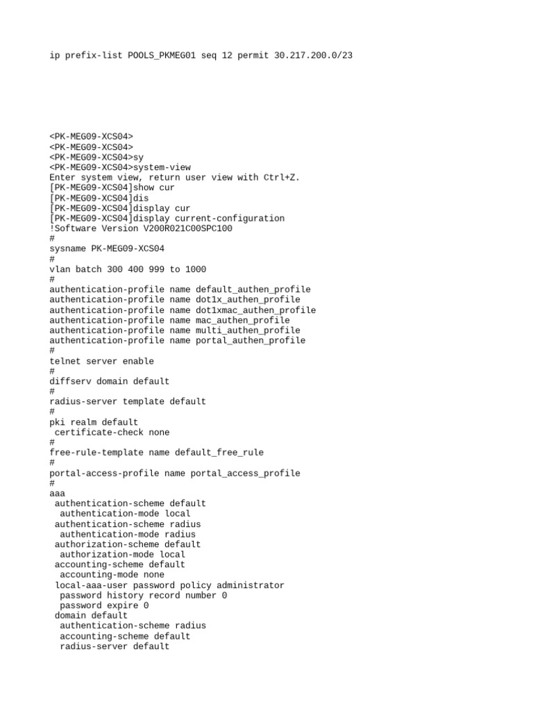 Huawei Switch Configuration Runbook PDF