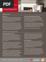 Daltile Ceramic Tile Care Guide | PDF | Tile | Epoxy