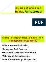 Unidad 7 .Patología Sitémica Con Repercusión Oral. Framacología.