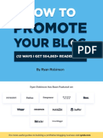 How To Promote Your Blog