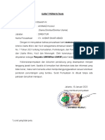 Surat Pernyataan UMKM CV Akbar Sinar Abadi