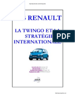 Cas Renault, La Twingo Et La Strategie Internationale