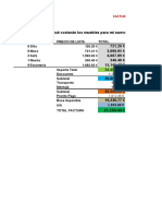 Facturas en Excel. Enunciado