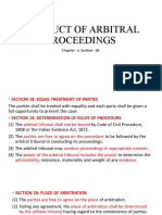 Conduct of Arbitral Proceedings