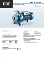 Standardised "EN 733" Centrifugal Pumps 50 HZ N 2900 Min