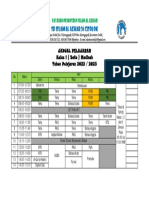 Jadwal Pelajaran 2022 2023 Kelas 1 Madina