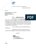 Carta Presentacion - Goñez Ferre