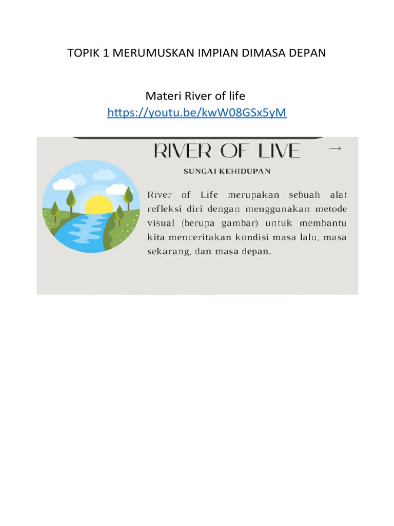 Ringkasan Materi Sungai Kehidupan River Of Life Pdf