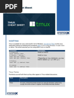 Tmux Cheat Sheet