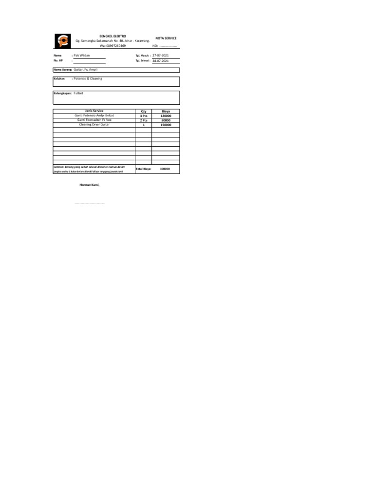 Nota Pak Wildan | PDF | Teknologi & Rekayasa