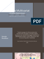 Statistika Multivariat - Analisis Diskriminan - Gigih Ibnu Jafar