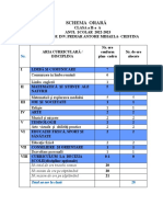 2 Schema Orara Clasa I