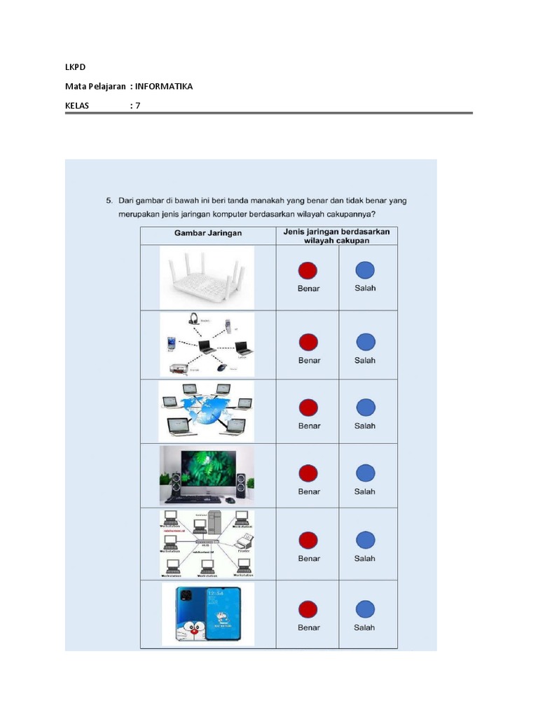 LKPD Informatika Kelas 7 | PDF