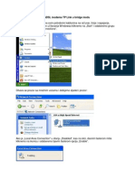 Postupak Konfiguracije ADSL Modema TP Link u Bridge Modu