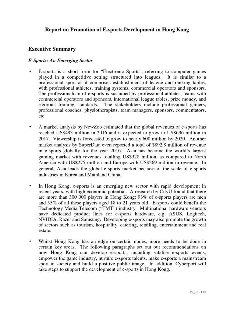 Sports Report Example