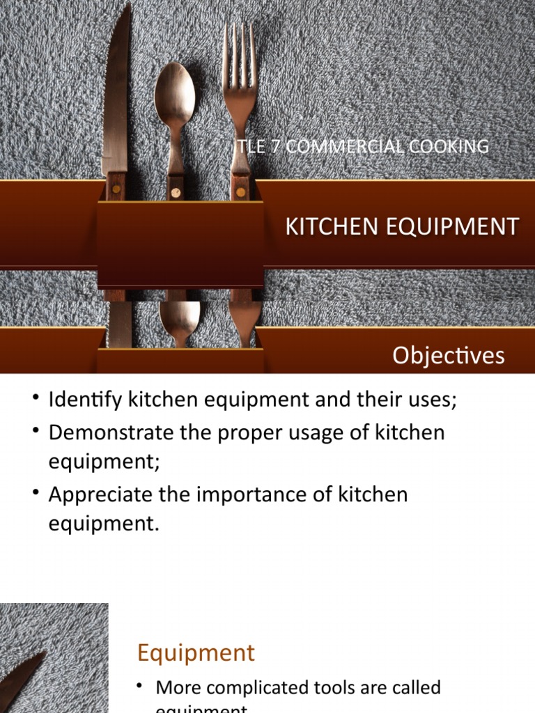 Essential Kitchen Equipment Guide | PDF | Refrigerator | Grilling