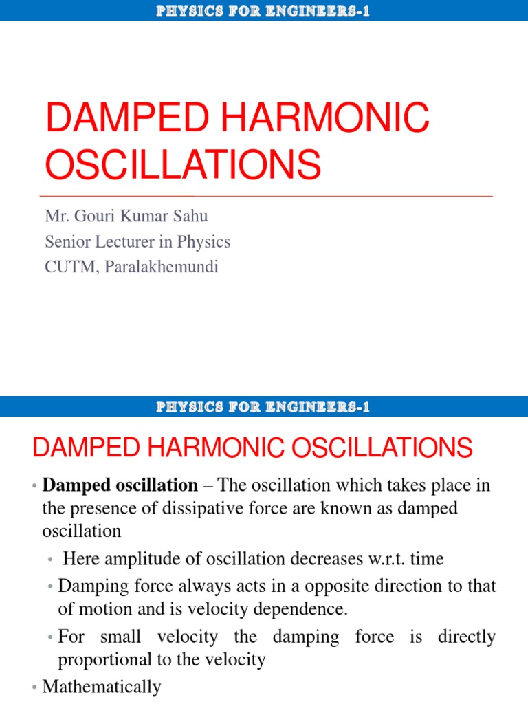 41-DHM Solution To The System and Oscillation | PDF