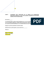 PCO Accreditation - Authorization Letter
