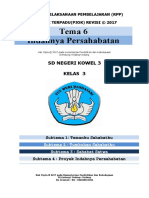 Rpp Pjok Kelas 3 Tema 6 k13 Revisi 2017 - Websiteedukasi.com
