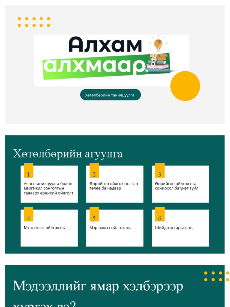 Алхам Алхмаар Үйл Ажиллагаа | PDF