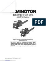 Electric Chain Saw: Owner'S Manual