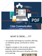 Crisis Communication