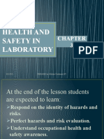 Chapter 3 HEALTH AND SAFETY IN LABORATORY