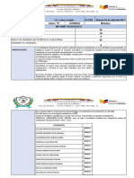 Informe pedagógico quinto grado