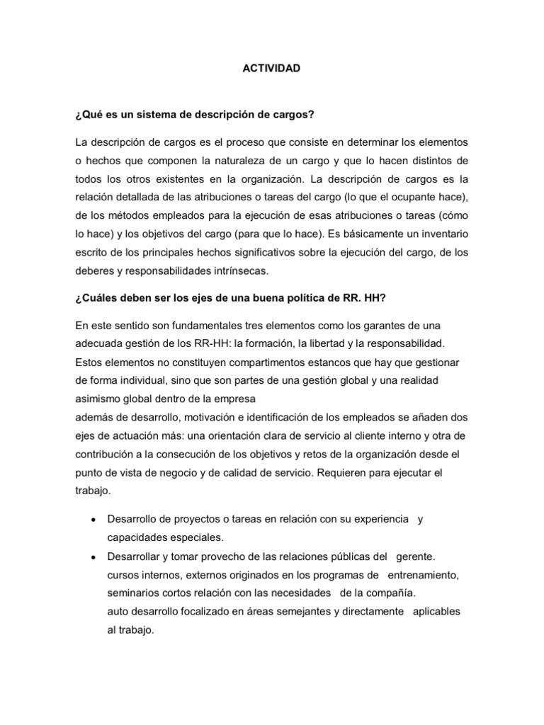 Actividad 4 | PDF | Crecimiento personal y profesional | Negocios