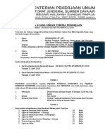 Berita Acara Serah Terima Pekerjaan DD Di Bonggo