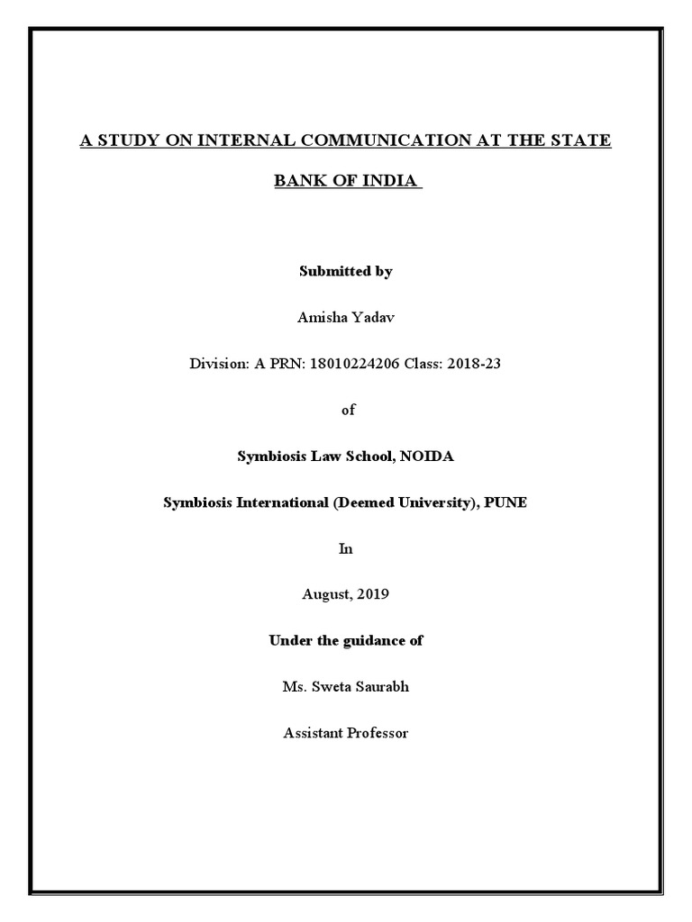 An analysis of the vertical flow of information and feedback at the