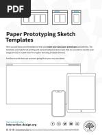 Paper Prototyping Sketch Templates