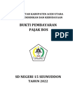 Sampul Bukti Pembayaran Pajak Bos SDN 15 Seunuddon