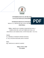 2. Diseño de Un Modelo Esquemático de La Fabricación Del Azúcar Turbinado Para Las Industrias Azucareras Del Cantón Milagro-guayas