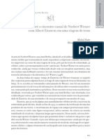 Sobre o Encontro Casual de Norbert Wiener Com Albert Einstein Em Uma Viagem de Trem