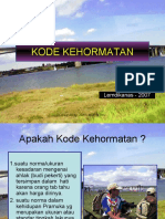 KODE kEHORMATAN